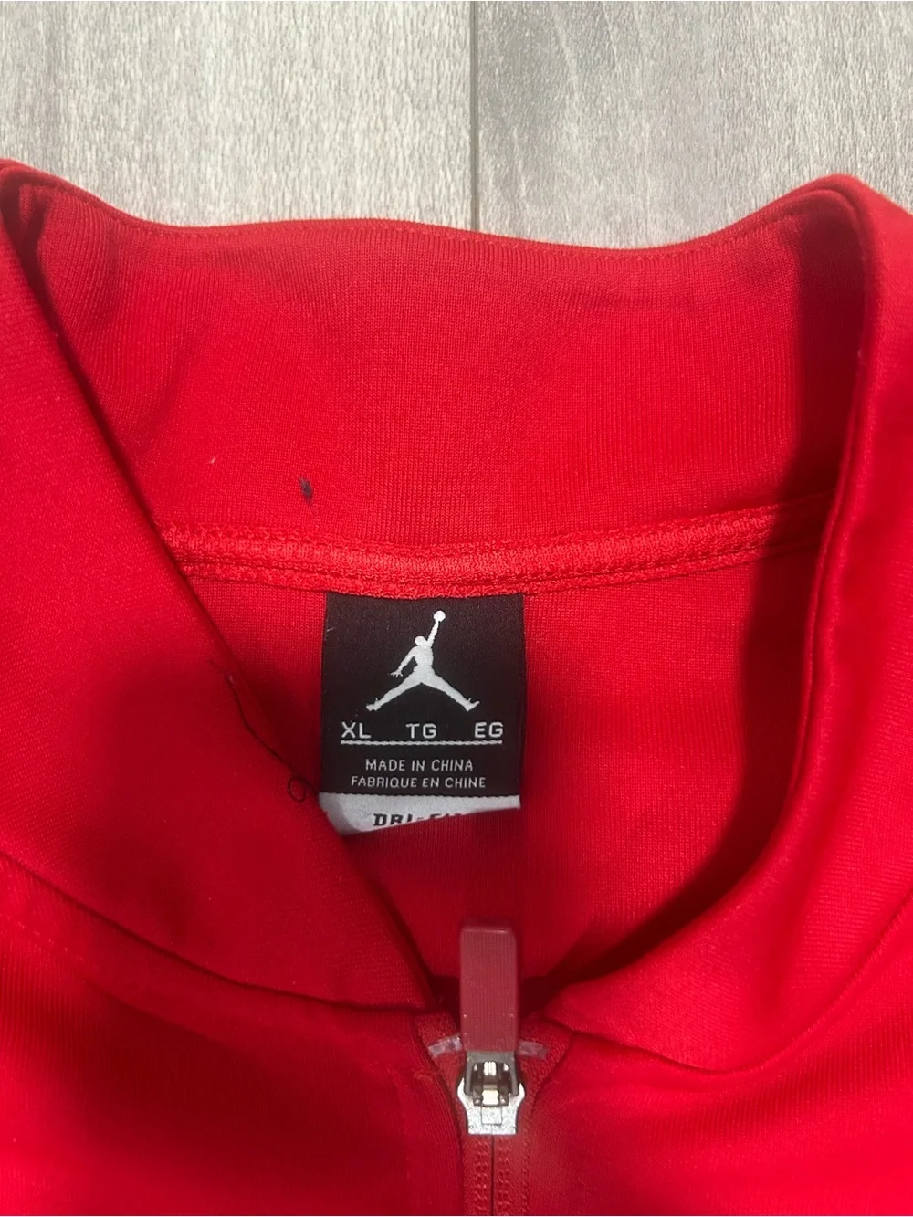 Vintage Jordan Red and Black Athletic Full-Zip Performance Jacket
